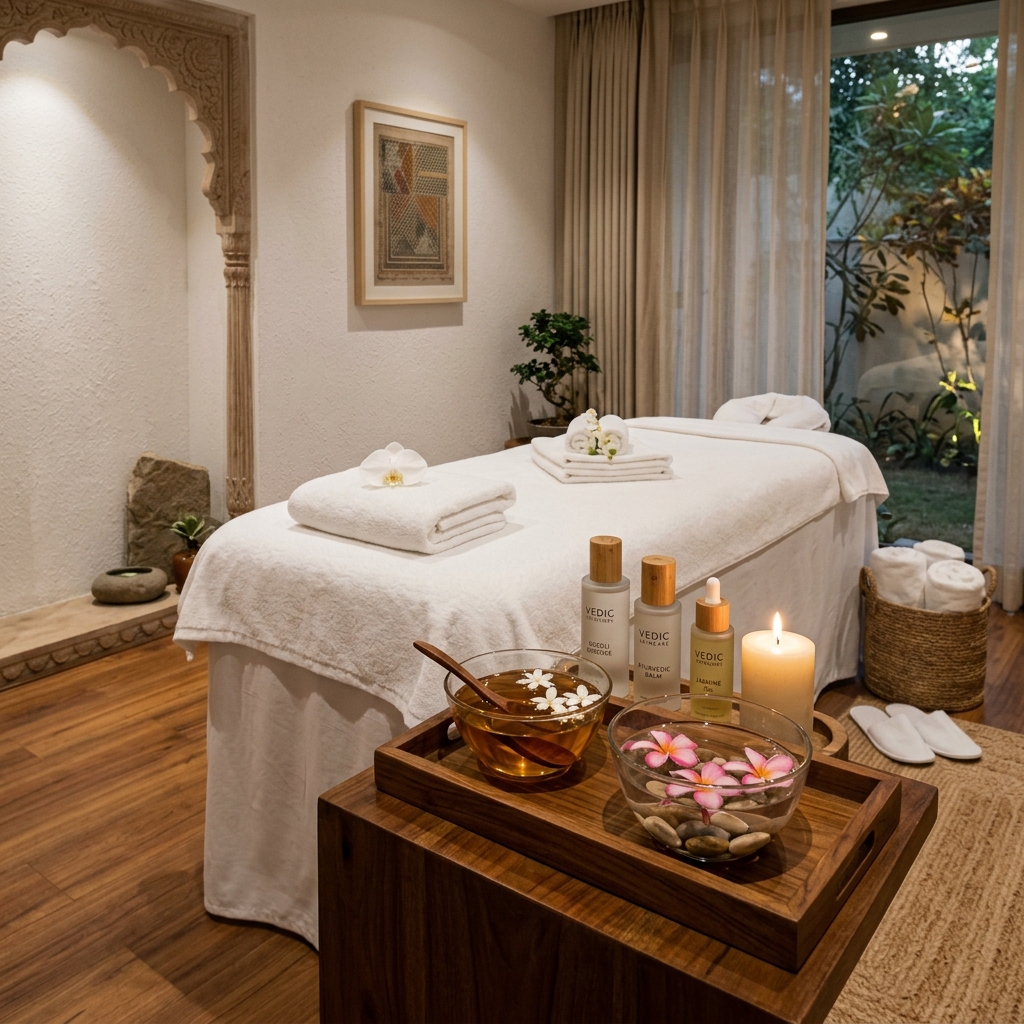 Relaxing and bright skin facial room interior at VIZILTI Salon